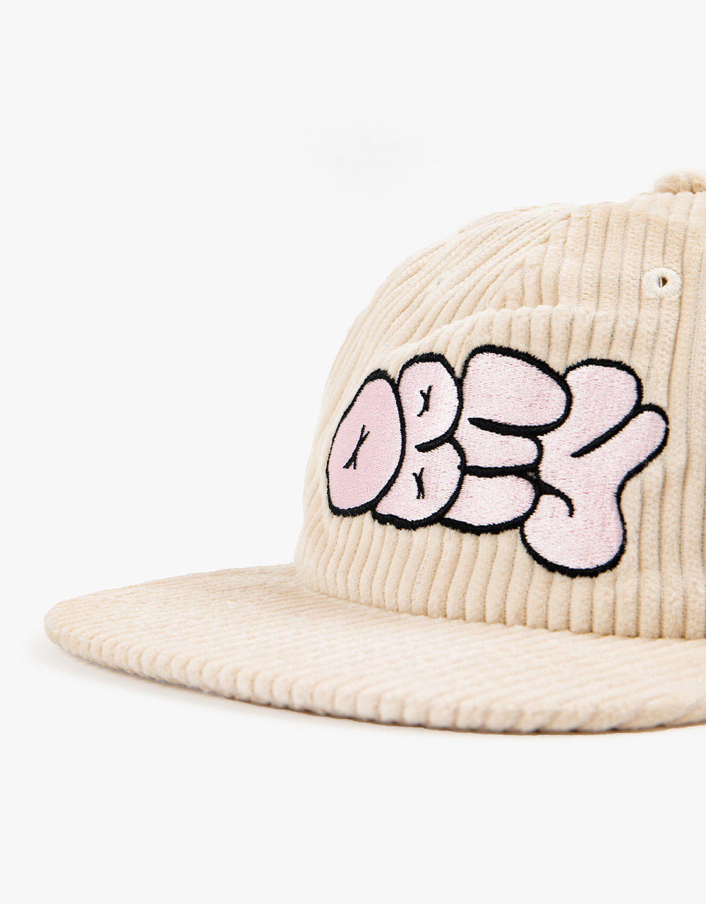 Obey Token Cord 6 Panel Snapback Cap - Unbleached
