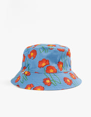 Obey Pollen Reversible Bucket Hat - Sky Blue Multi