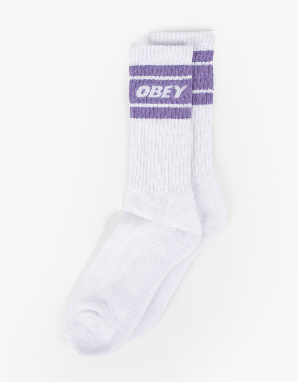 Obey Cooper II Socks - White/Lavender Silk