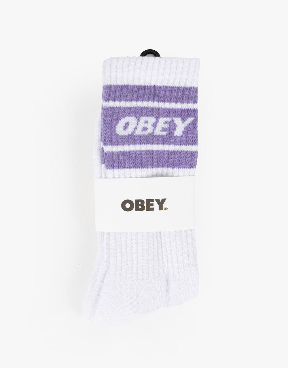 Obey Cooper II Socks - White/Lavender Silk