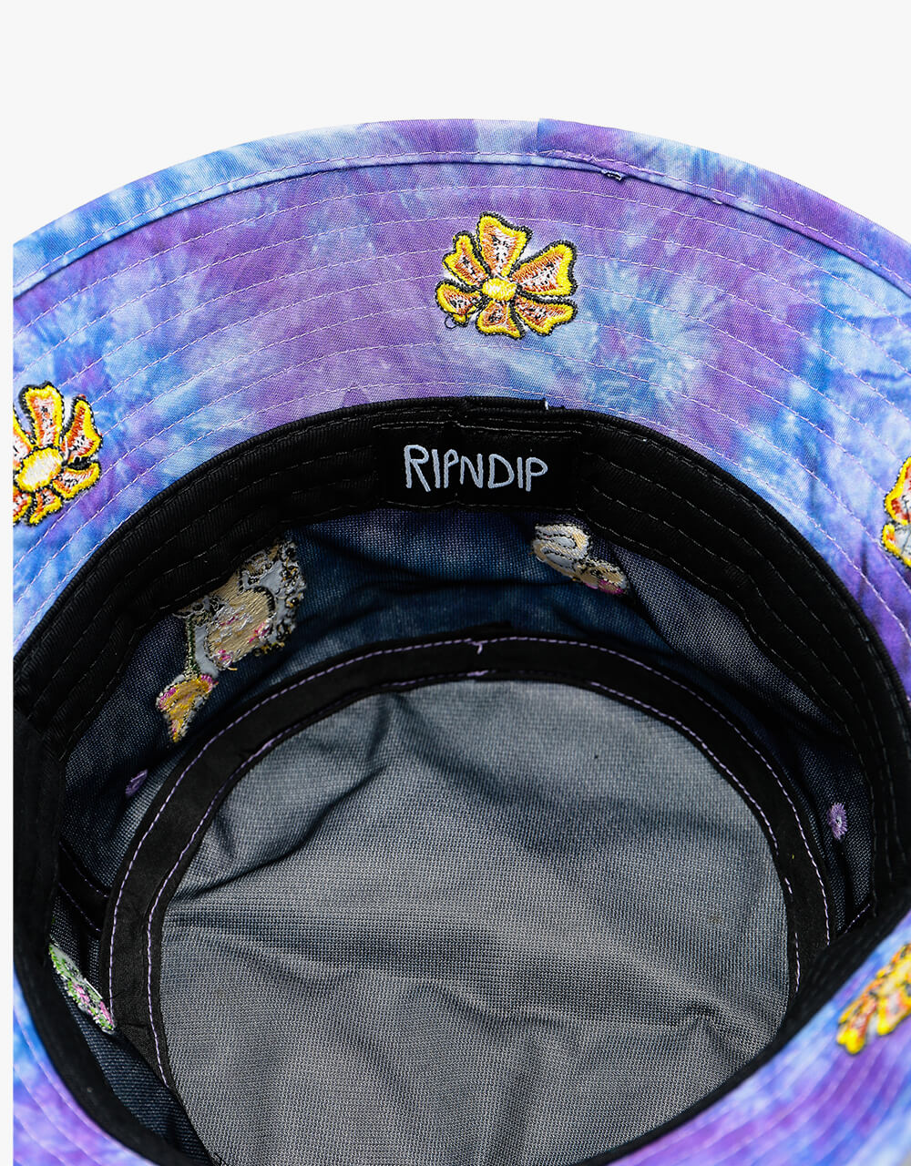 RIPNDIP Friday Jr Tie-Dye Bucket Hat - Purple Spiral Tie-Dye