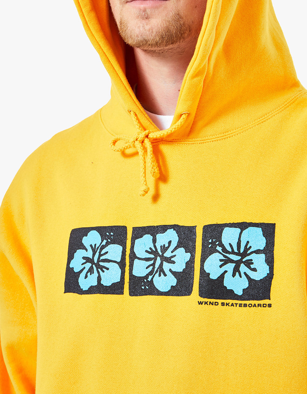 WKND Hibiscus Pullover Hoodie - Gold