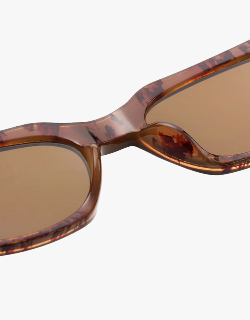 A. Kjærbede Bror Sunglasses - Brown/Demi Light Brown Transparent