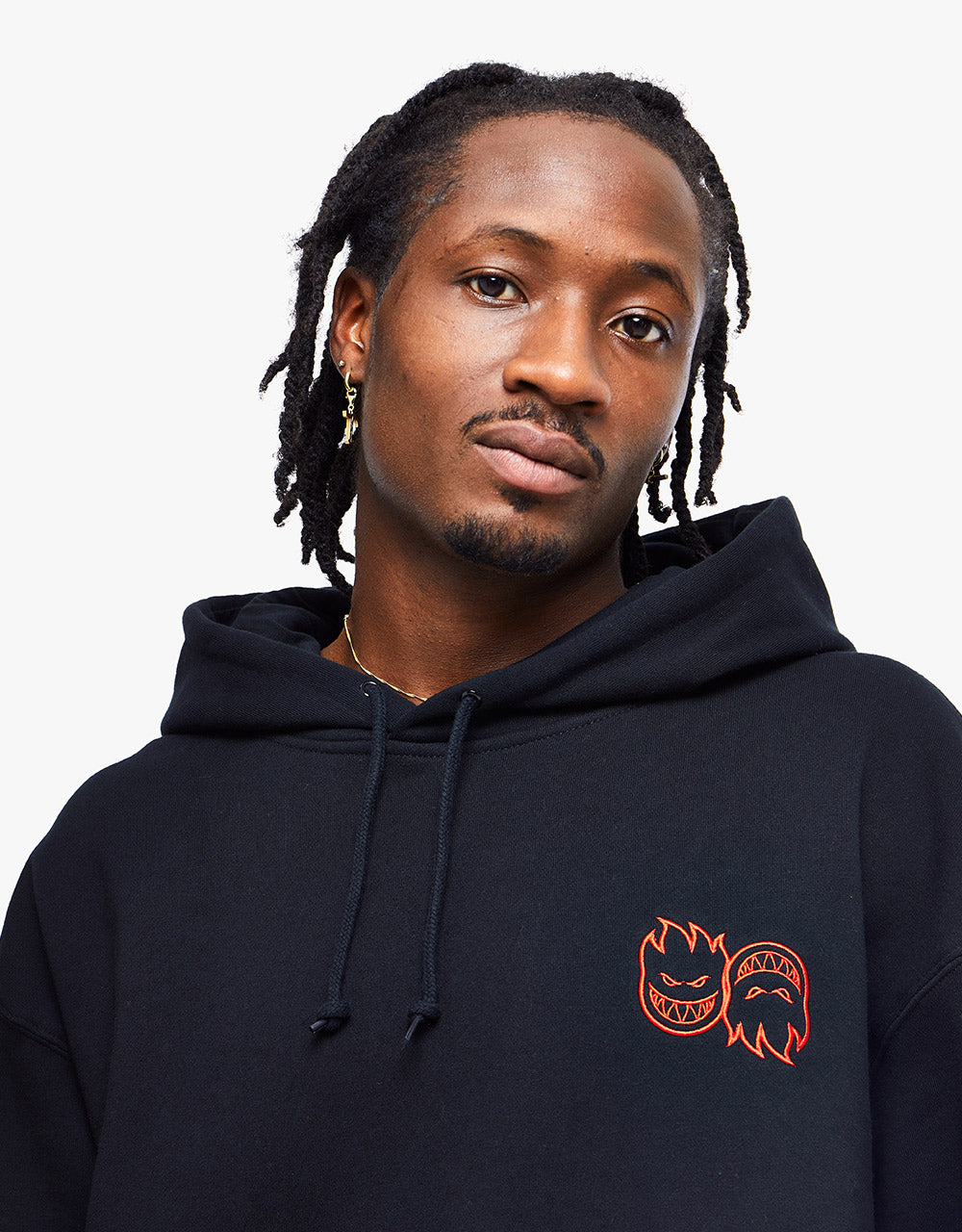 Spitfire Eternal Repeater Pullover Hoodie - Black/Red