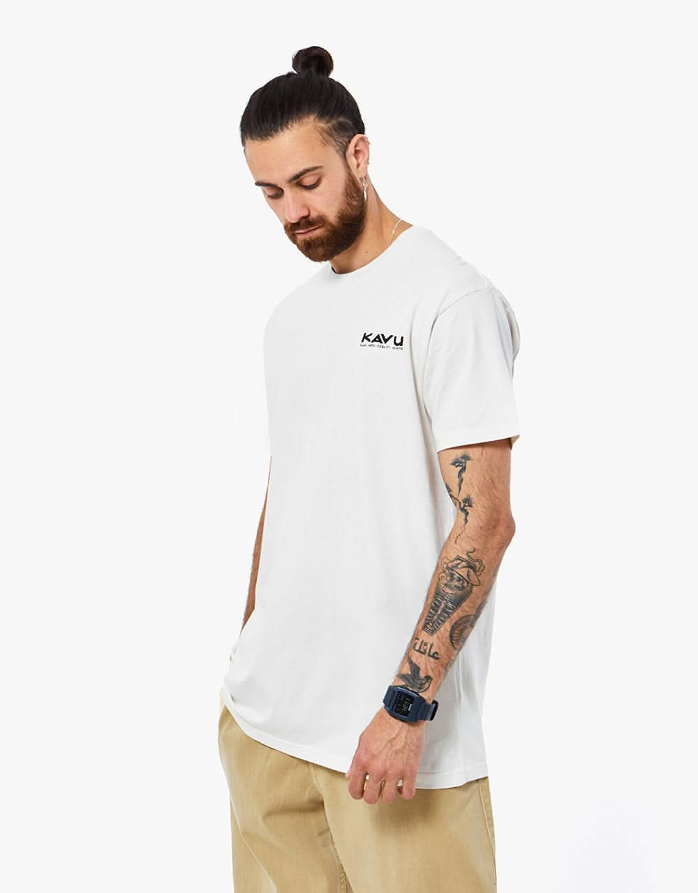 KAVU Klear Above Etch Art T-Shirt - Off White