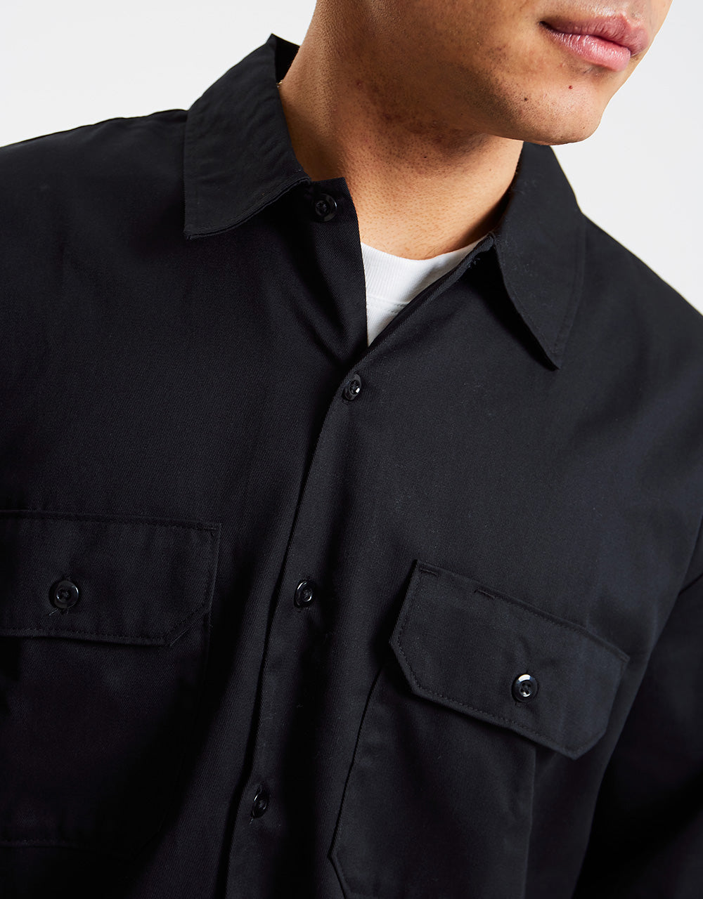 Dickies Long Sleeve Workshirt - Black