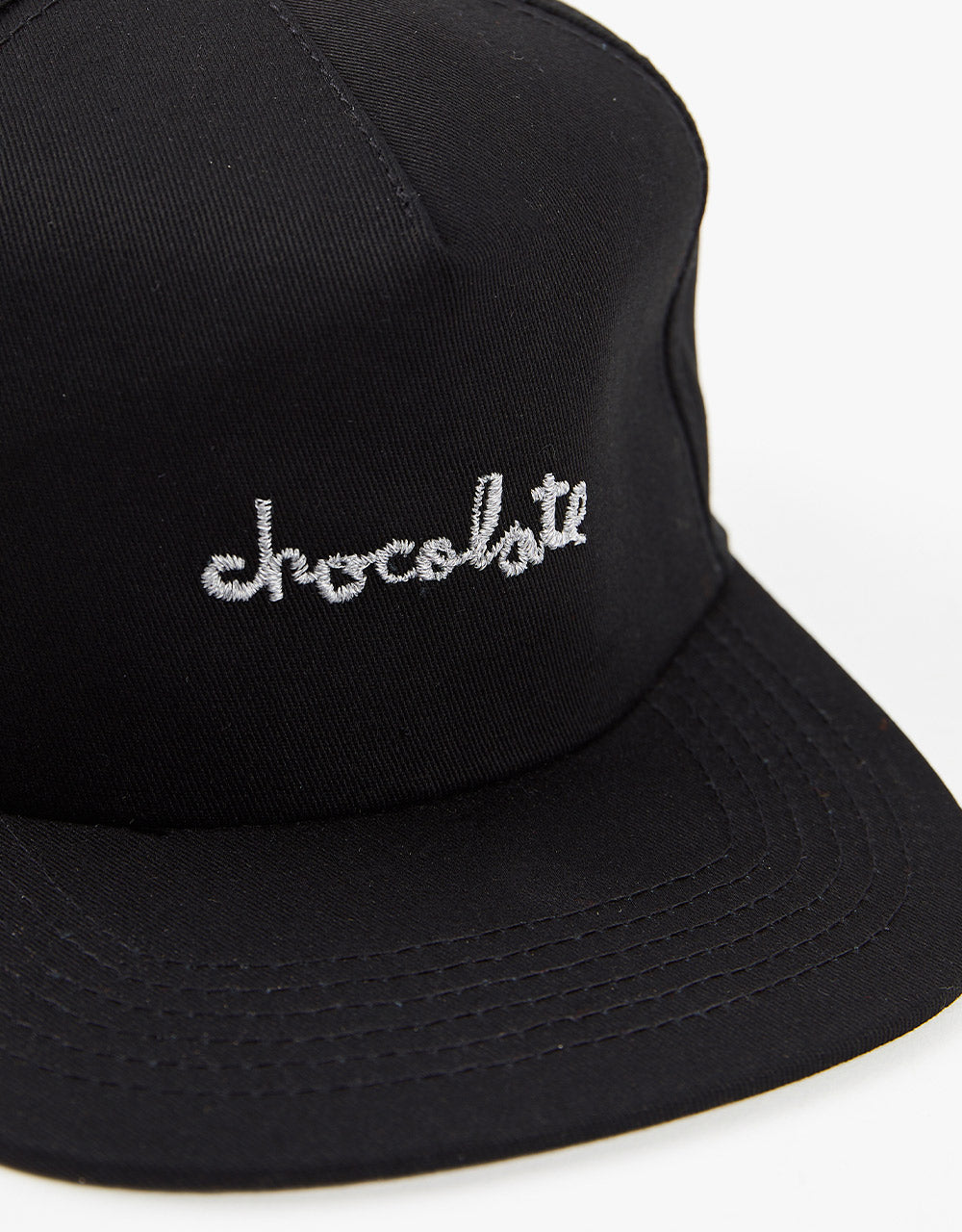 Chocolate Reflective Chunk Snapback Cap - Black