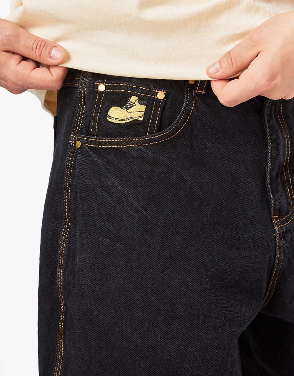 Butter Goods Timbo Denim Pant Washed Black