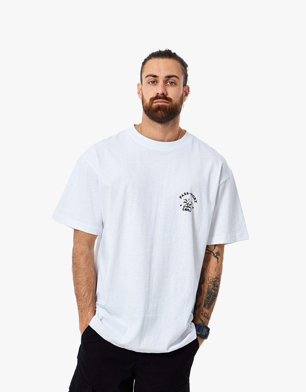 Pass Port Tile T-Shirt - White