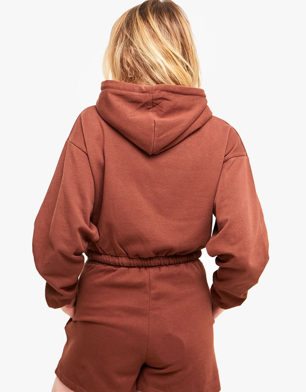 Santa Cruz Womens Lined Oval Dot Zip Hood - Sepia