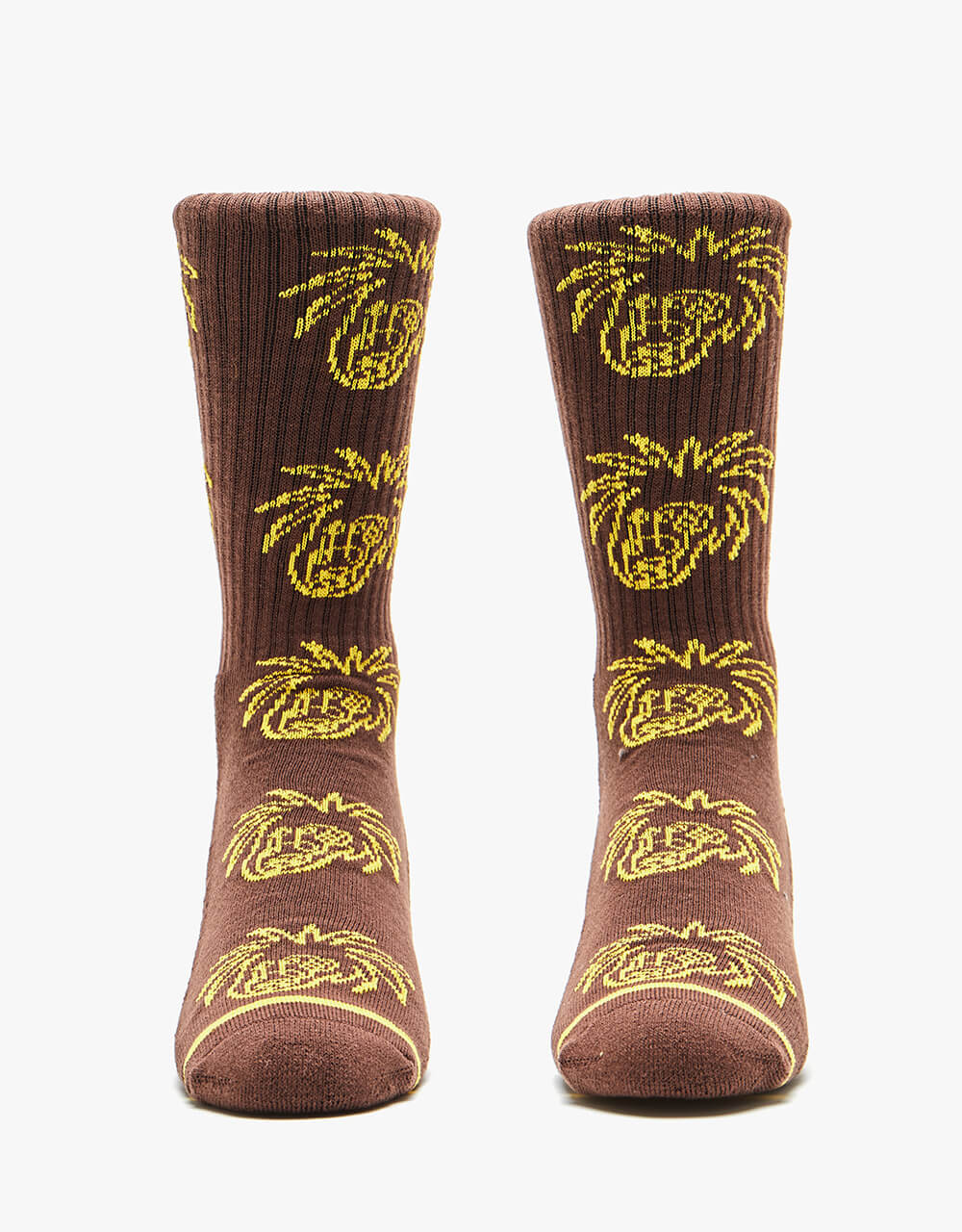 HUF x Pablo Ramirez Foundation Crew Socks - Chocolate