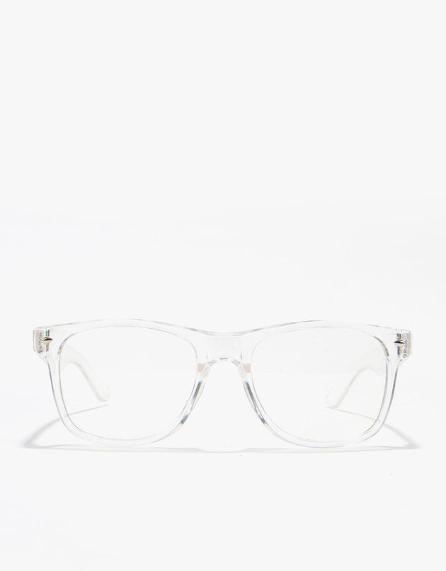 Route One Wayfarer Sunglasses - Clear/Clear Lens