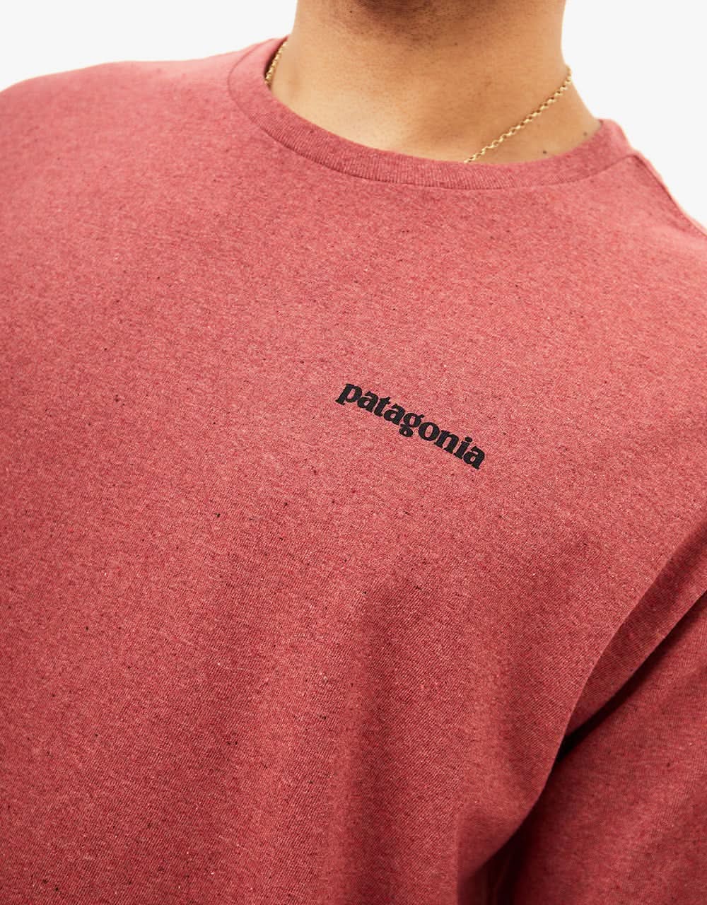 Patagonia L/S P-6 Logo Responsibili-Tee - Rosehip