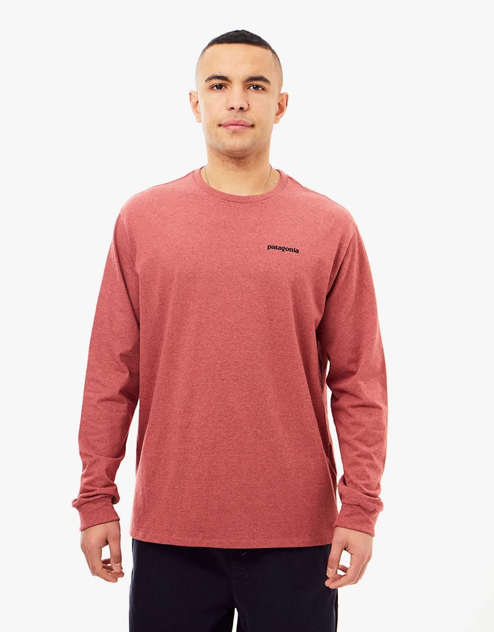 Patagonia L/S P-6 Logo Responsibili-Tee - Rosehip