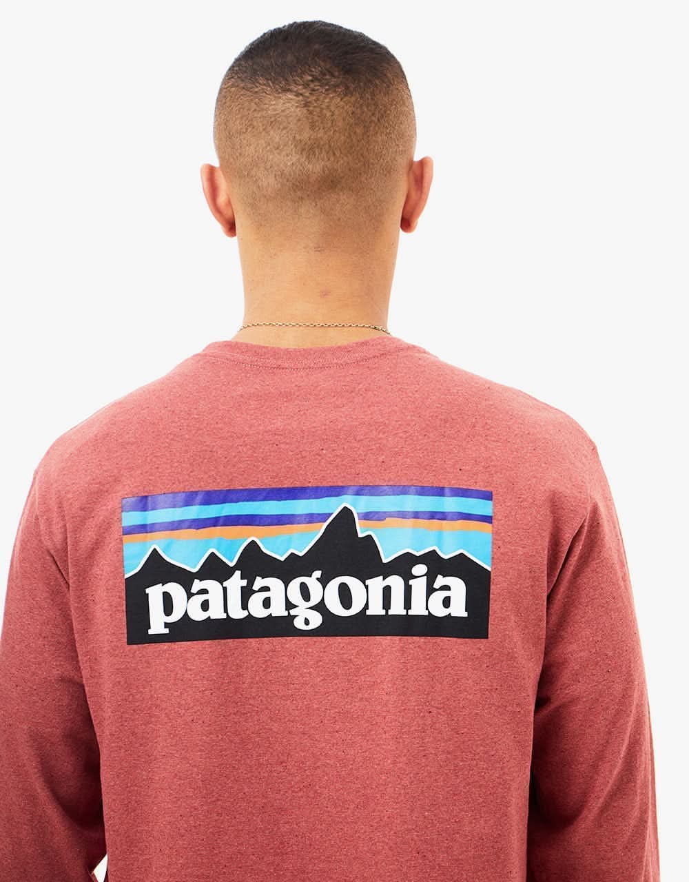 Patagonia L/S P-6 Logo Responsibili-Tee - Rosehip