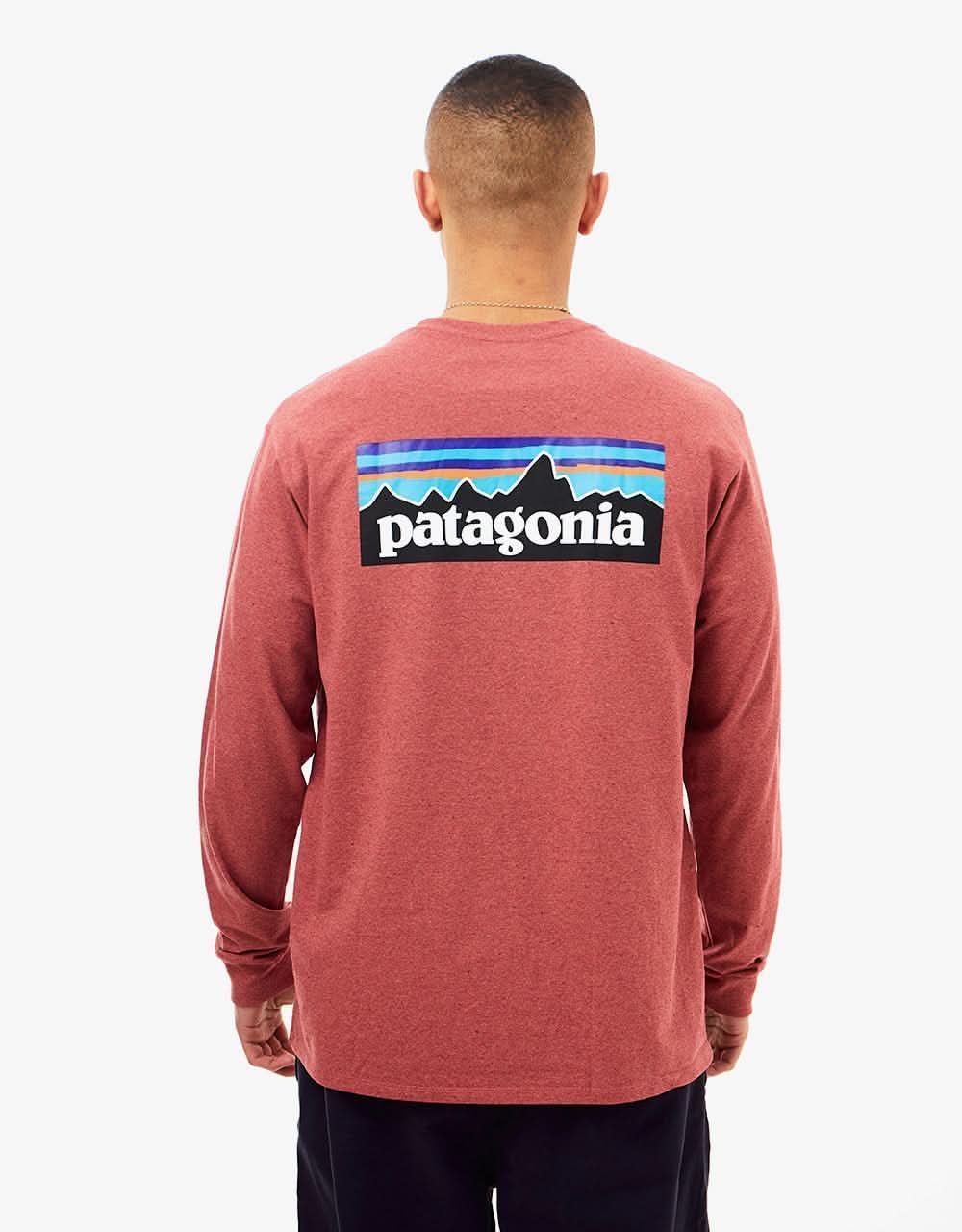 Patagonia L/S P-6 Logo Responsibili-Tee - Rosehip