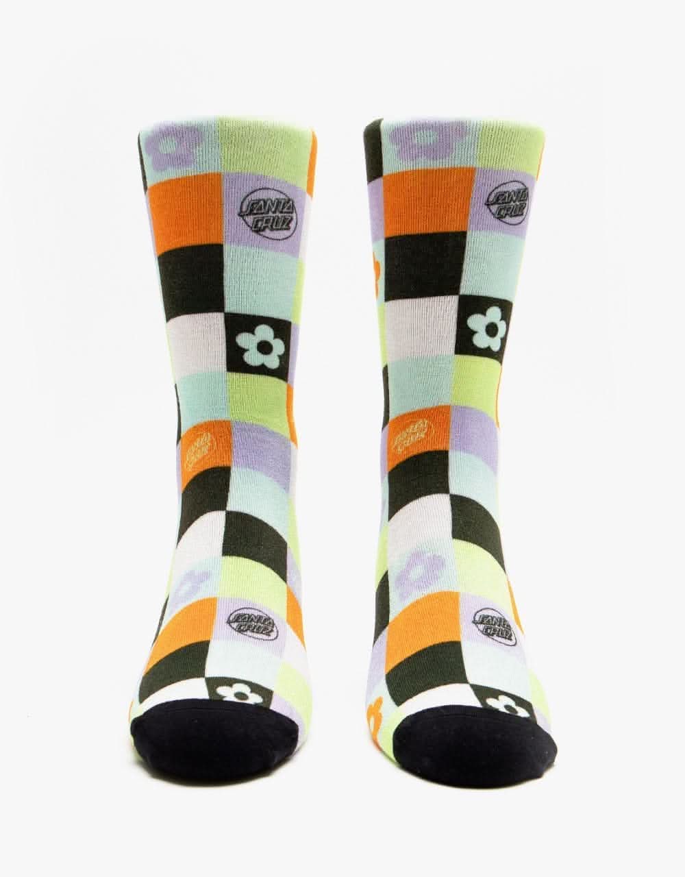 Santa Cruz Womens Patched Up Socks - Multi