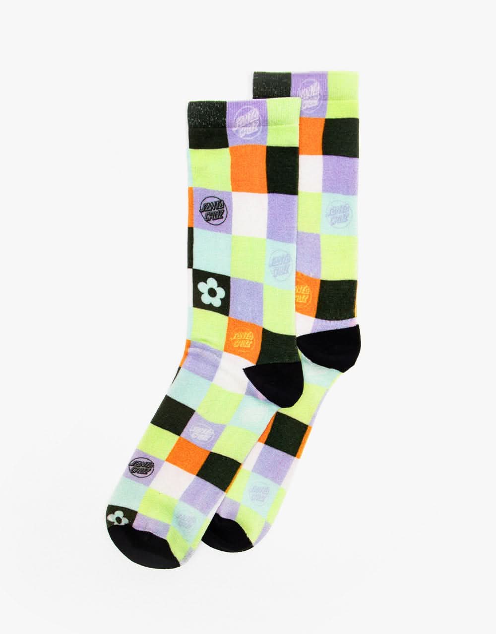 Santa Cruz Womens Patched Up Socks - Multi