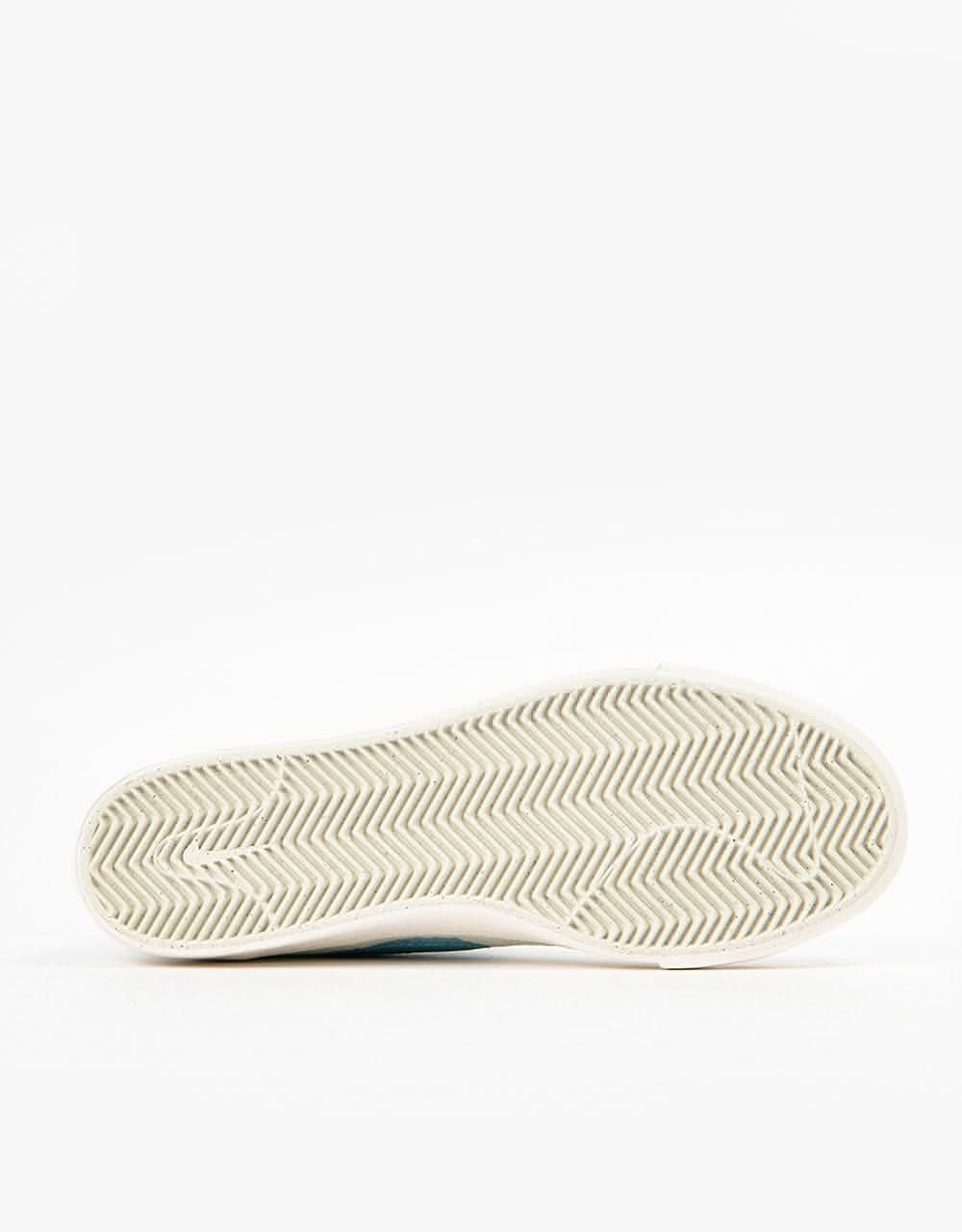 Nike SB BLZR Court Mid Premium Skate Shoes - Barely Green/Boarder Blue-Barely Green