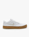 Nike SB Chron 2 Canvas Skate Shoes - White/Light Bone-White-Gum Light Brown