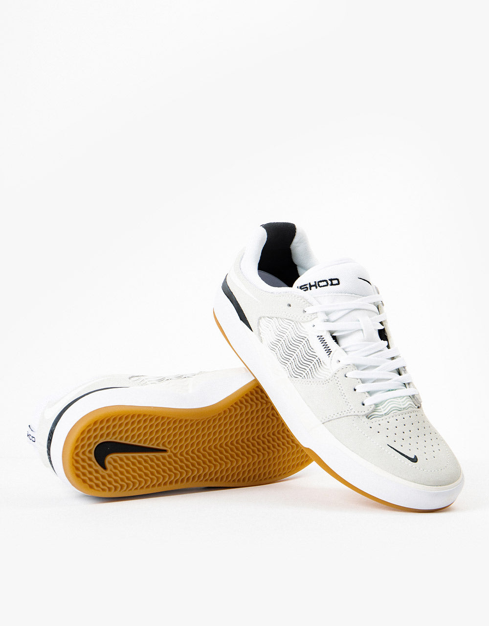 Nike SB Ishod Skate Shoes - Summit White/White-Summit White-Black