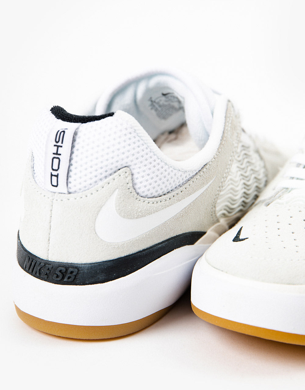 Nike SB Ishod Skate Shoes - Summit White/White-Summit White-Black