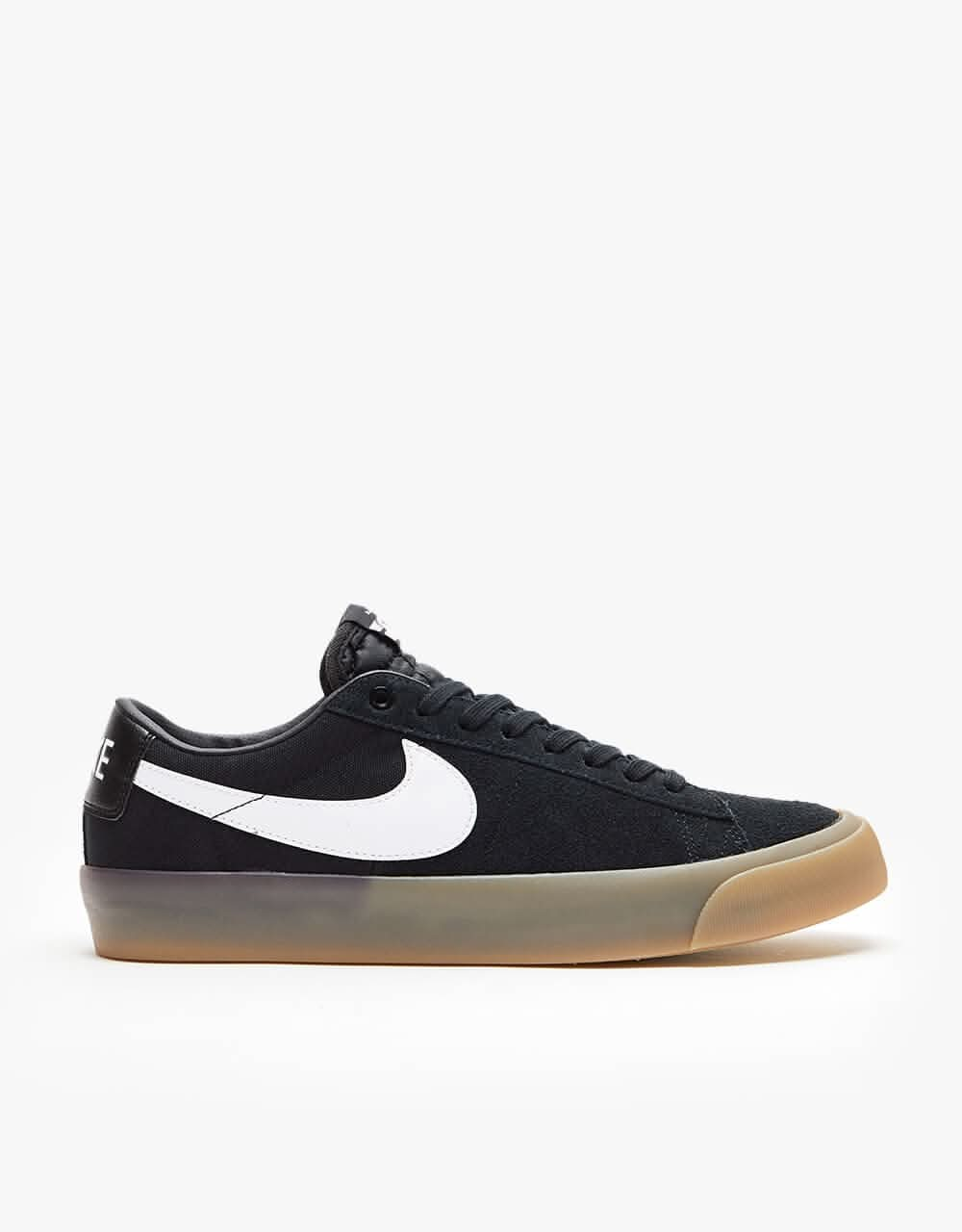 Nike SB Zoom Blazer Low Pro GT Skate Shoes - Black/White-Black-White