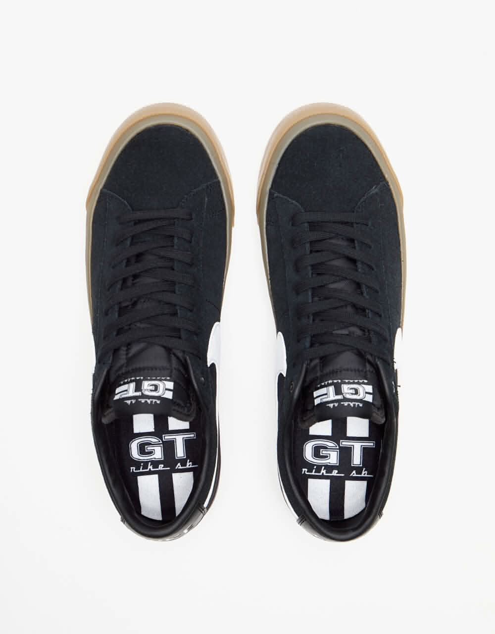 Nike SB Zoom Blazer Low Pro GT Skate Shoes - Black/White-Black-White