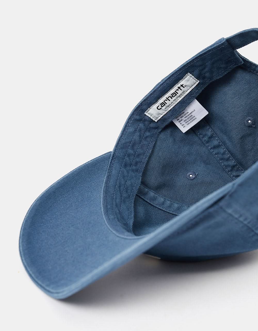 Carhartt WIP Madison Logo Cap - Storm Blue/Wax