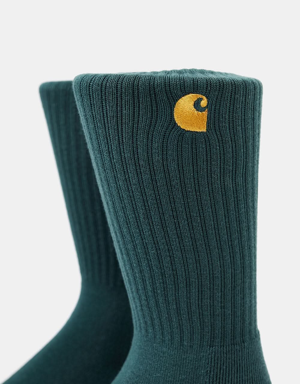 Carhartt WIP Chase Socks - Juniper/Gold