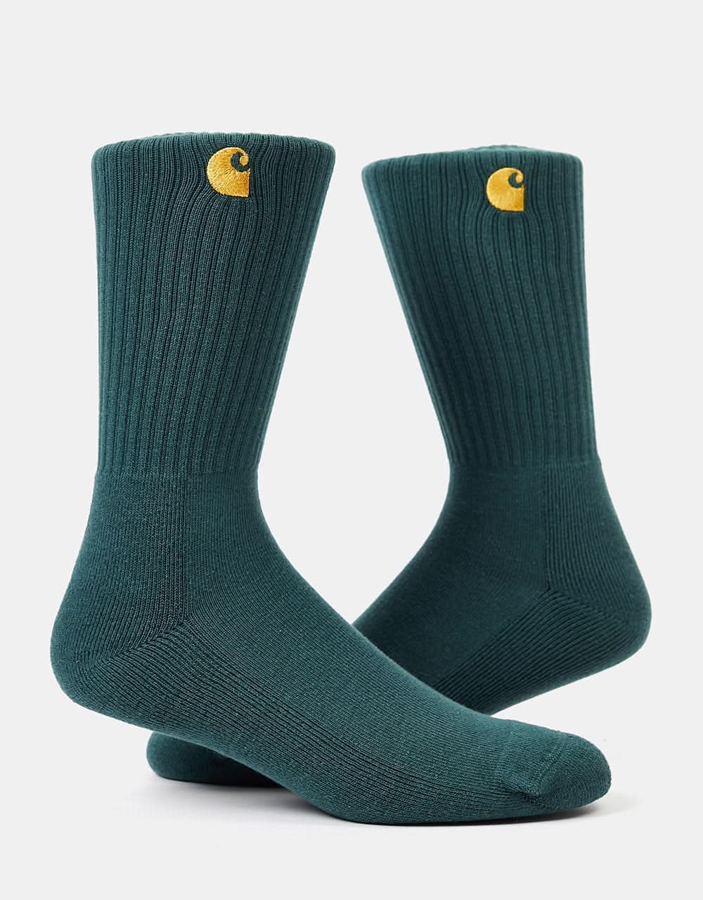 Carhartt WIP Chase Socks - Juniper/Gold