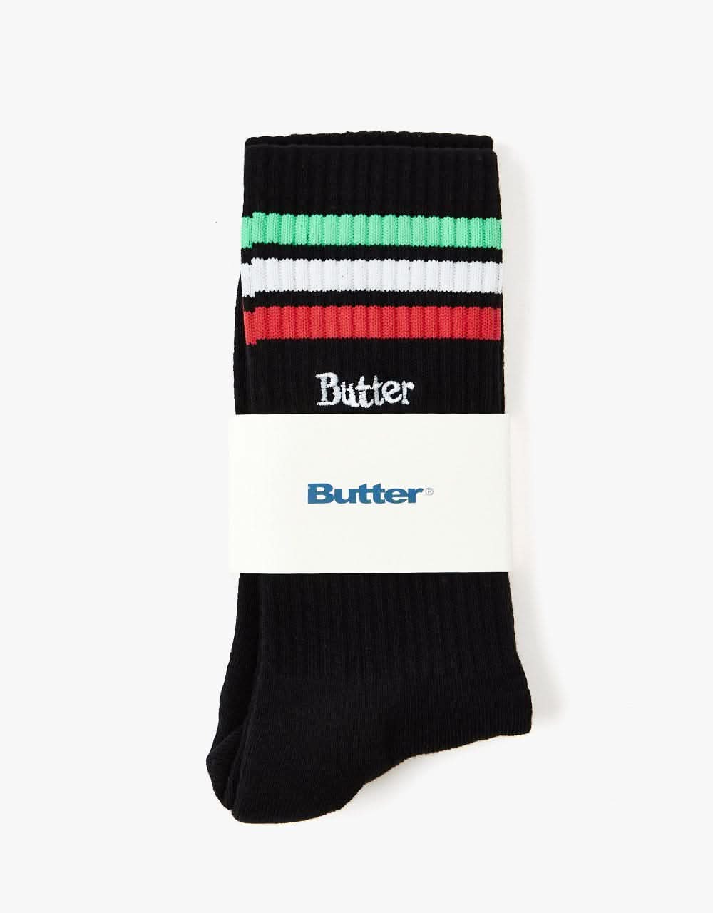 Butter Goods Stripe Socks - Black