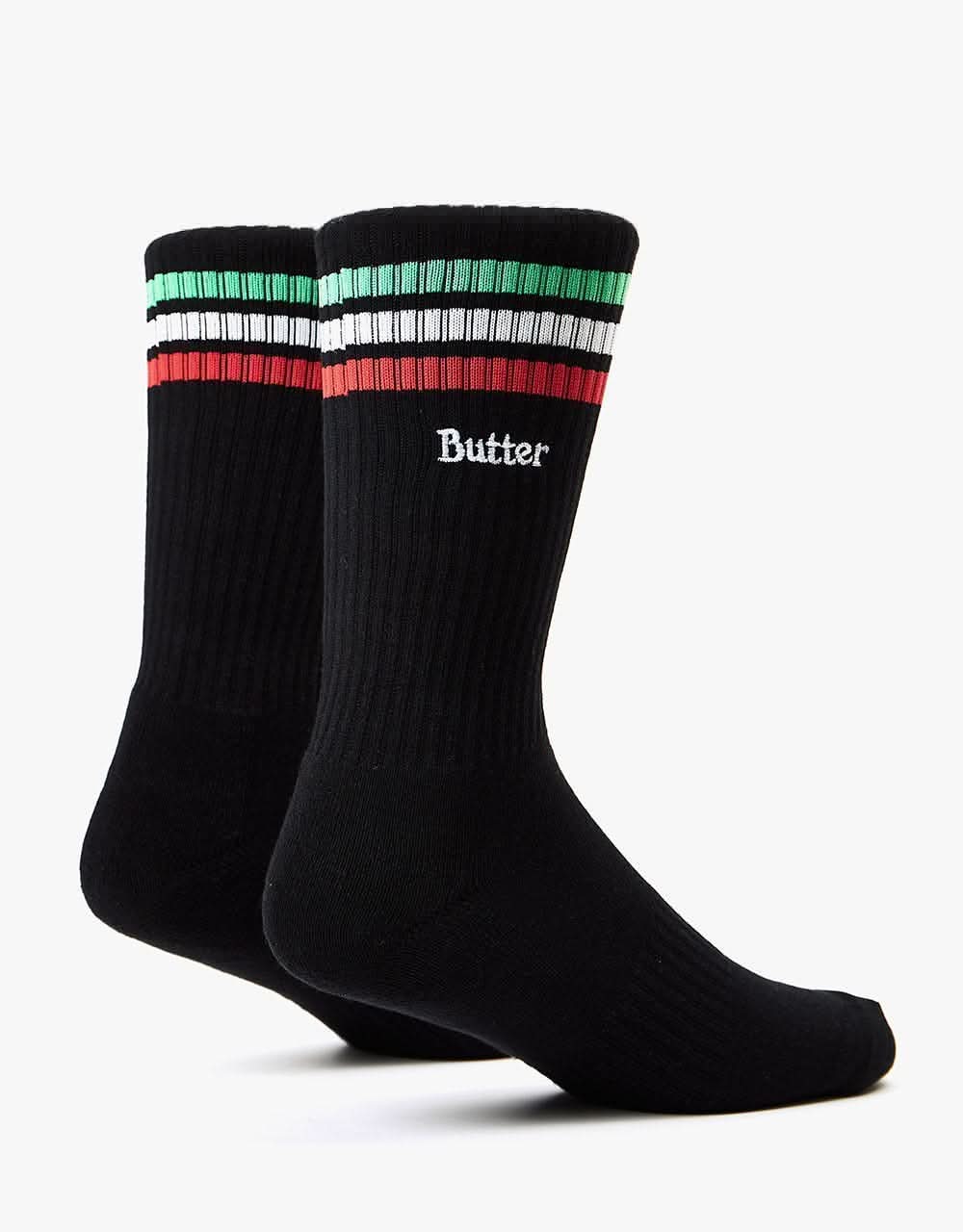 Butter Goods Stripe Socks - Black