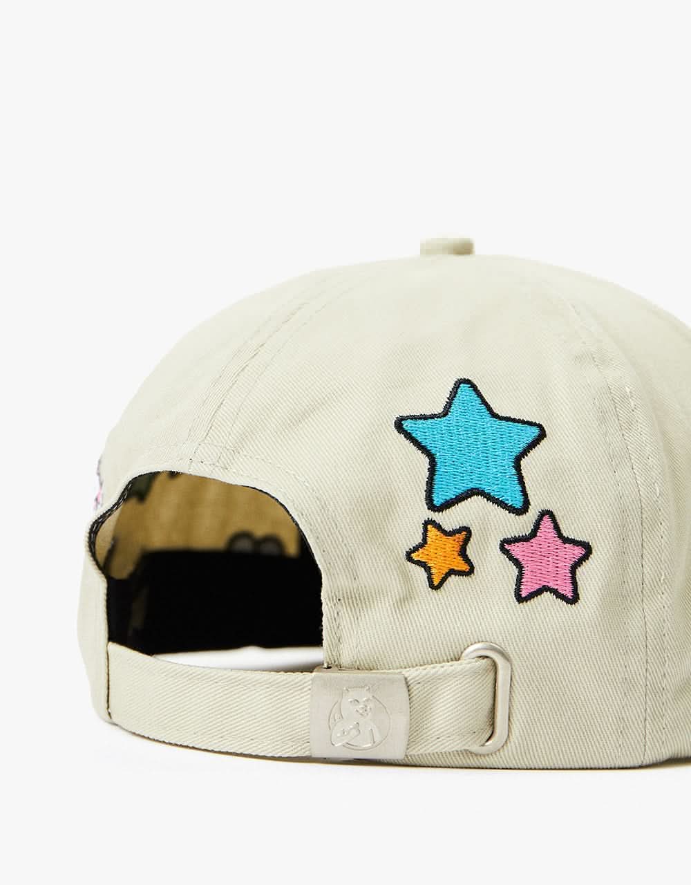 RIPNDIP Shroom Mania Strapback Cap - Bone Mineral Wash