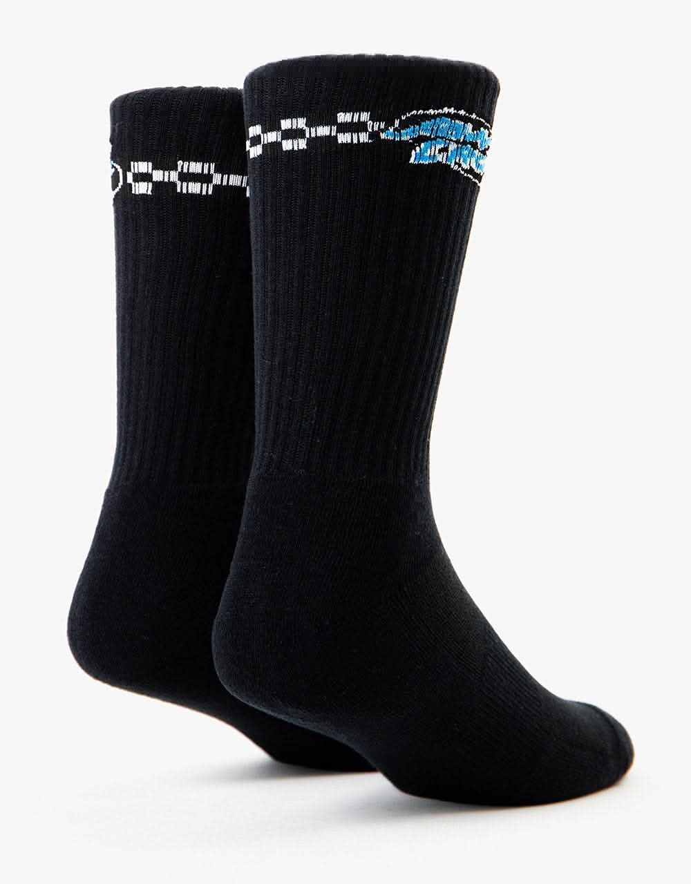 Santa Cruz Contest Oval Socks - Black