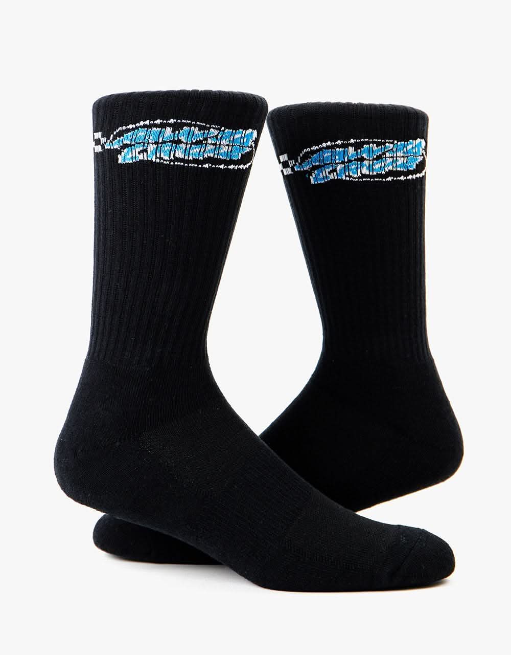 Santa Cruz Contest Oval Socks - Black