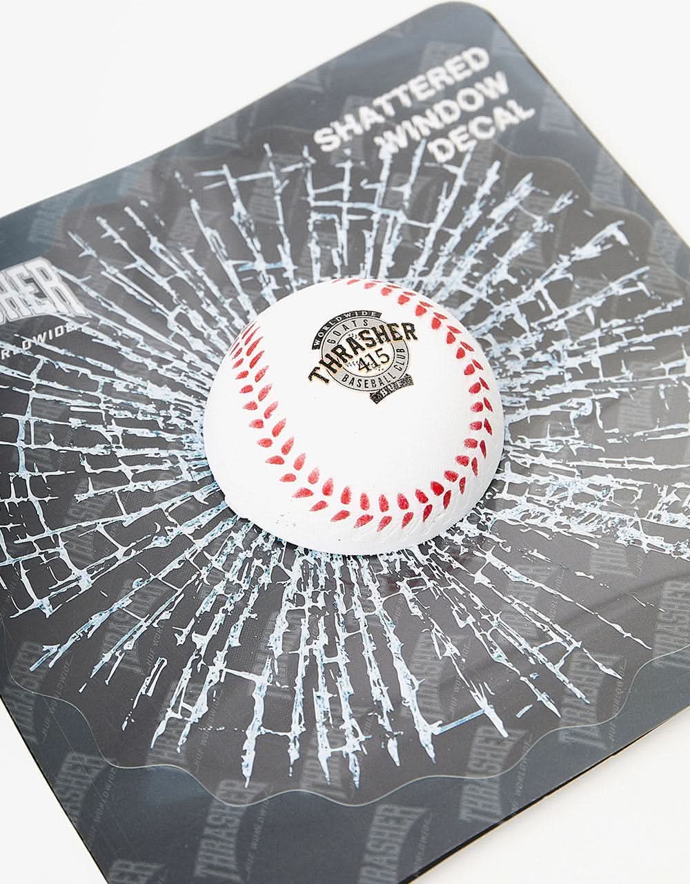 HUF x Thrasher Grand Slam Ball Sticker - White