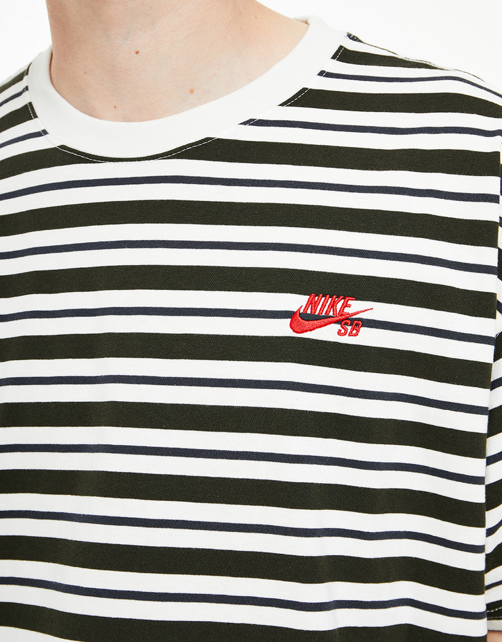 Nike SB YD Stripe T-Shirt - Sail/Dk Smoke Grey/Sequoia