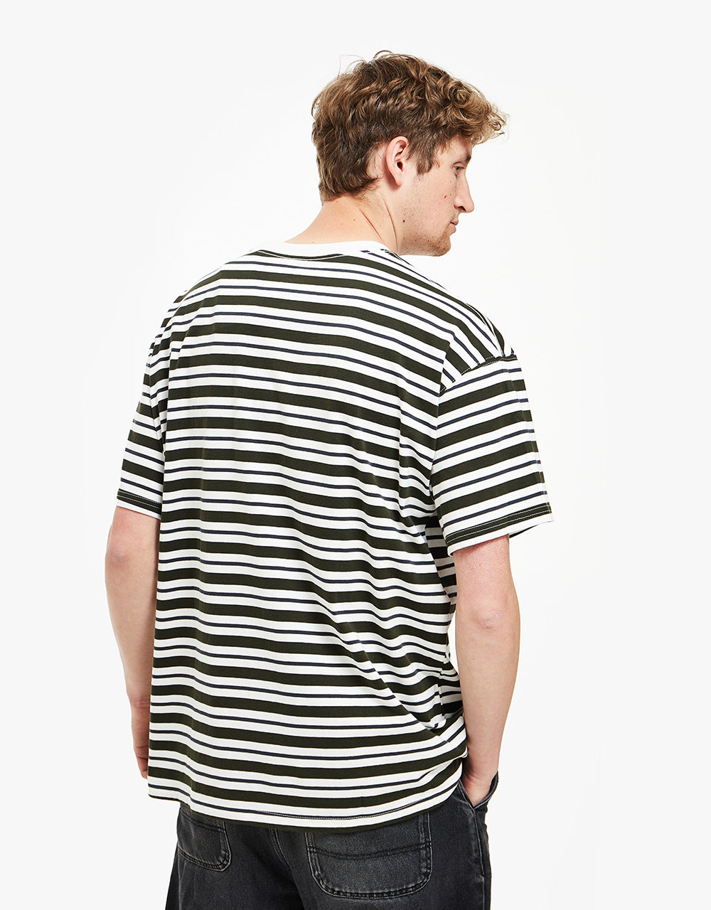 Nike SB YD Stripe T-Shirt - Sail/Dk Smoke Grey/Sequoia