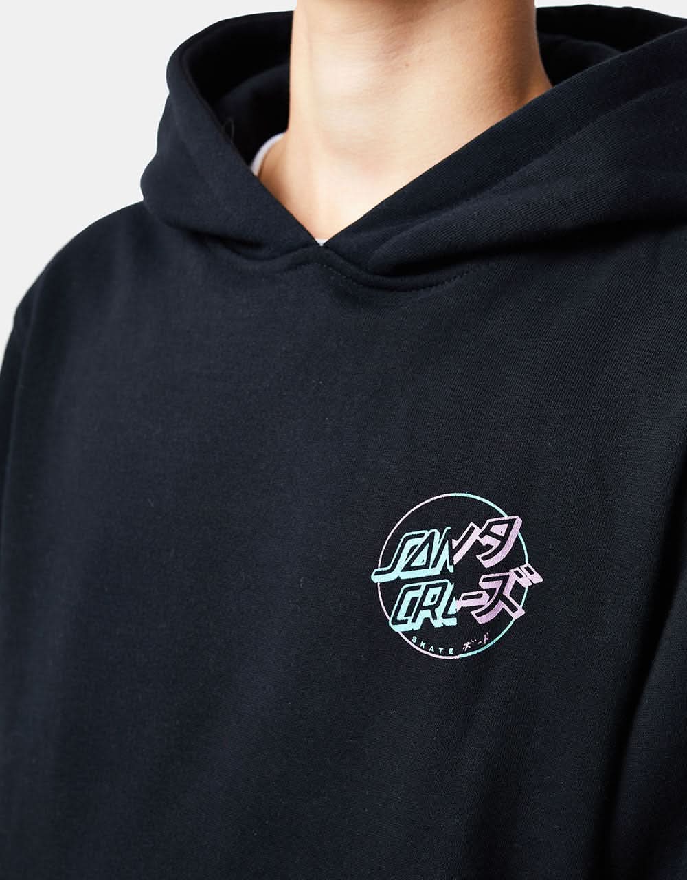 Santa Cruz Divide Dot Kids Pullover Hoodie - Black