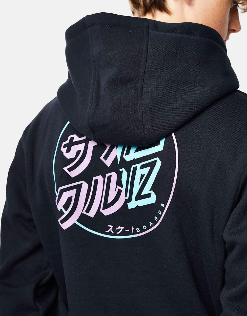 Santa Cruz Divide Dot Kids Pullover Hoodie - Black