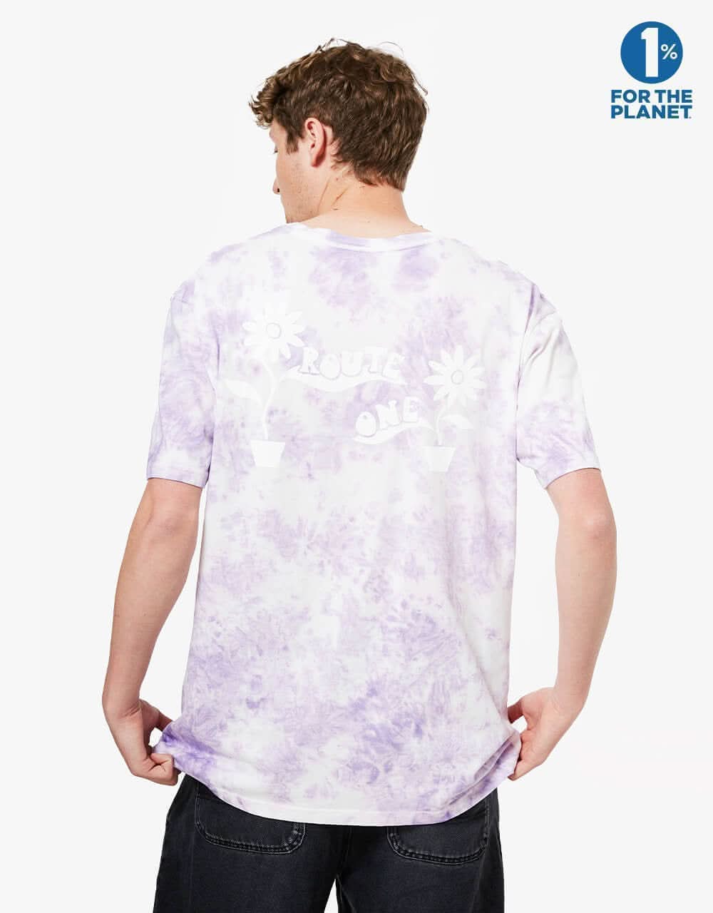 Route One Growth T-Shirt - Purple Tie Dye