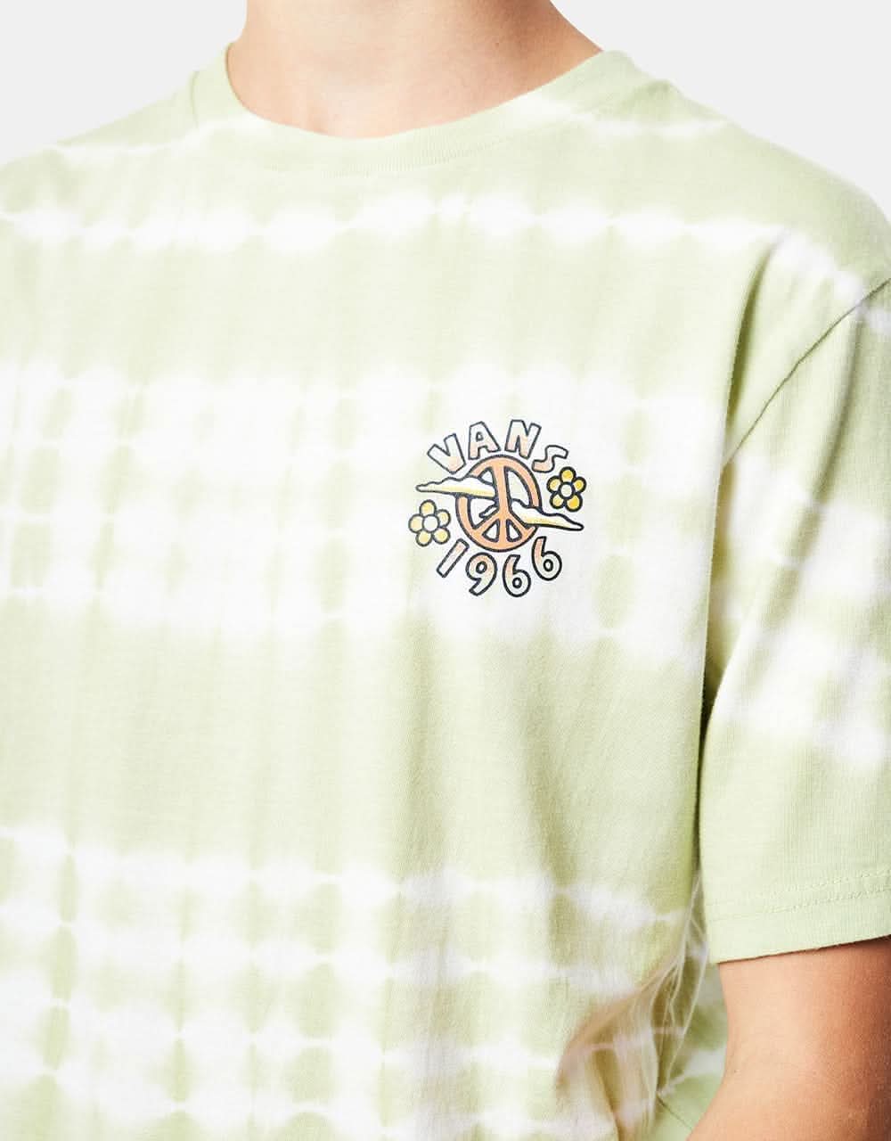 Vans Peace Of Mind Tie Dye Kids T-Shirt - Celadon Green/Tie Dye