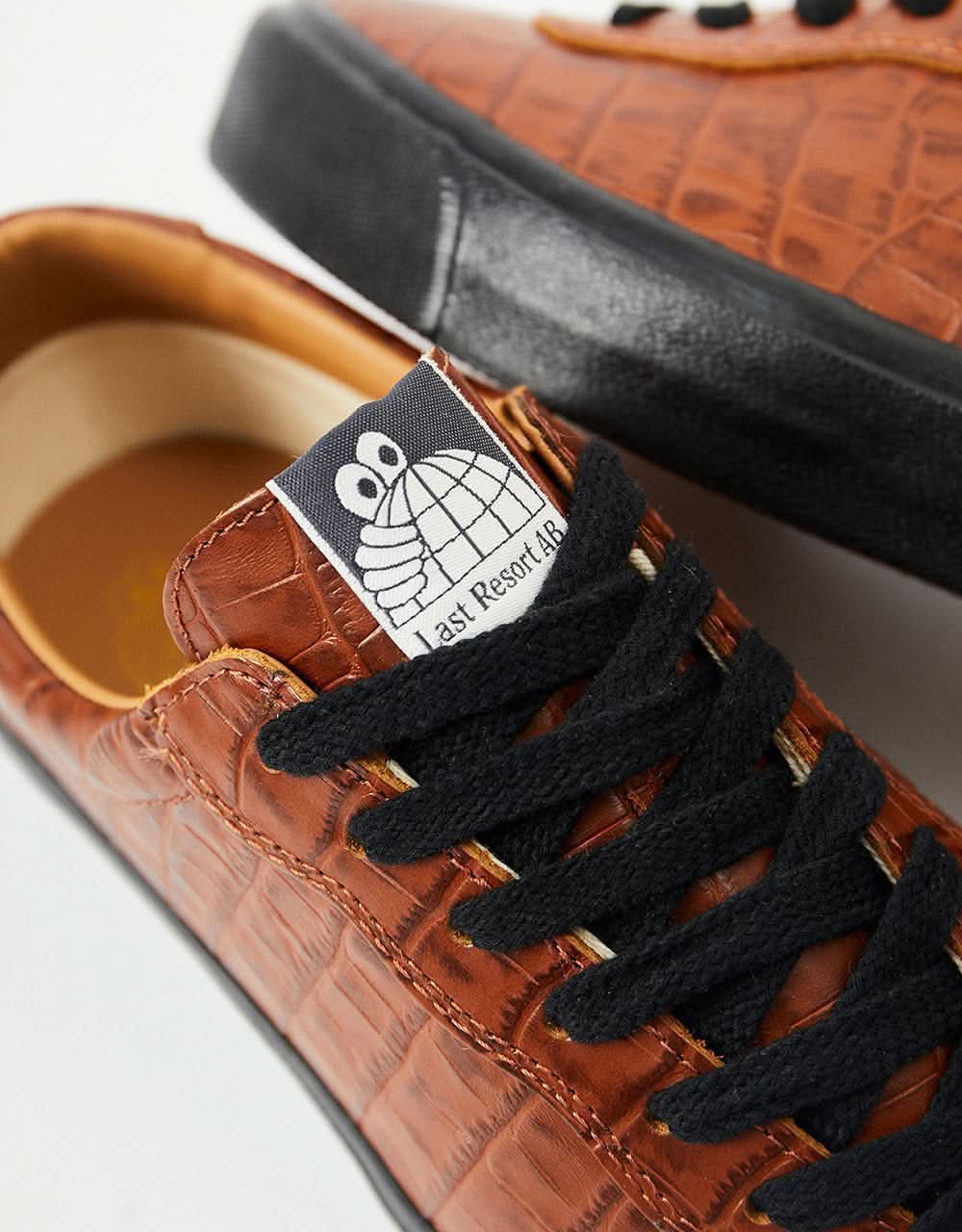 Last Resort AB VM001 Croc Skate Shoes - Brown/Black
