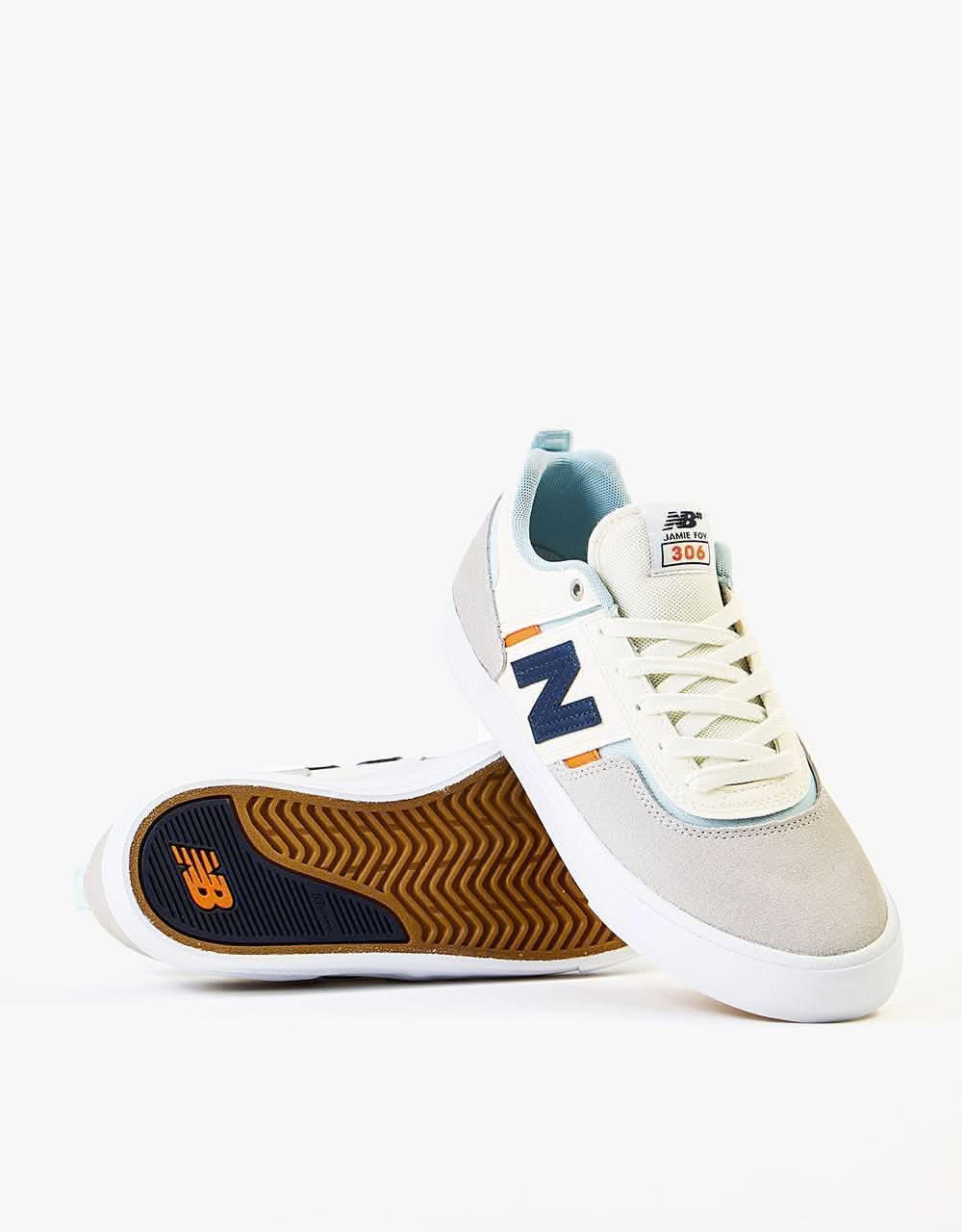 New Balance Numeric 306 Skate Shoes - Cream/Orange