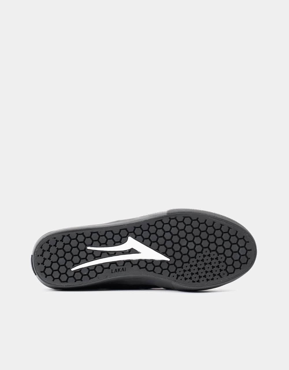 Lakai Riley 3 Skate Shoes - Black/Black Suede