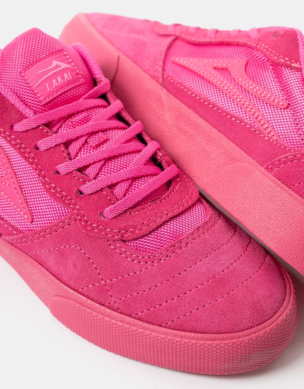 Lakai Cambridge Skate Shoes Pink Suede