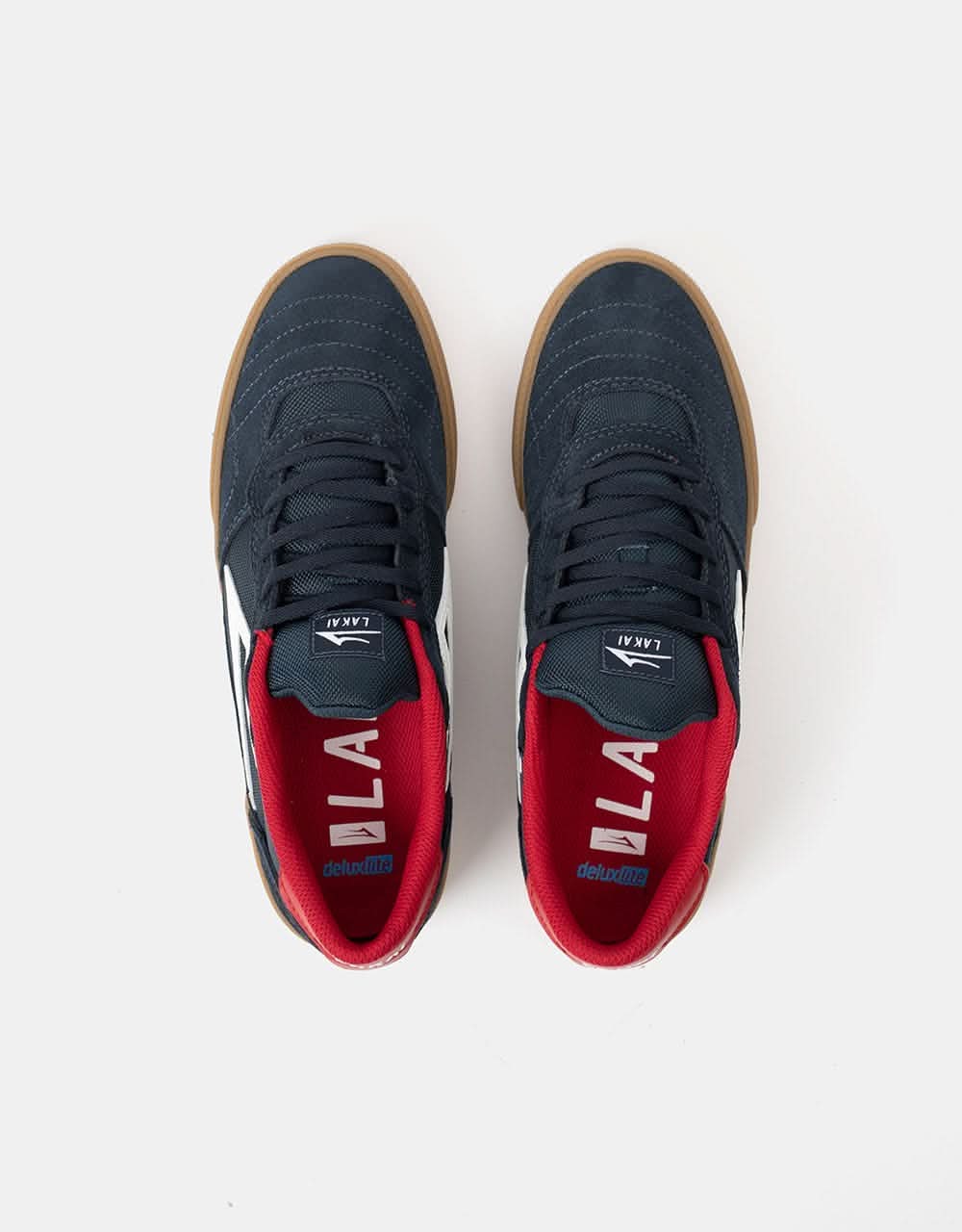 Lakai Cambridge Skate Shoes - Navy/Gum Suede