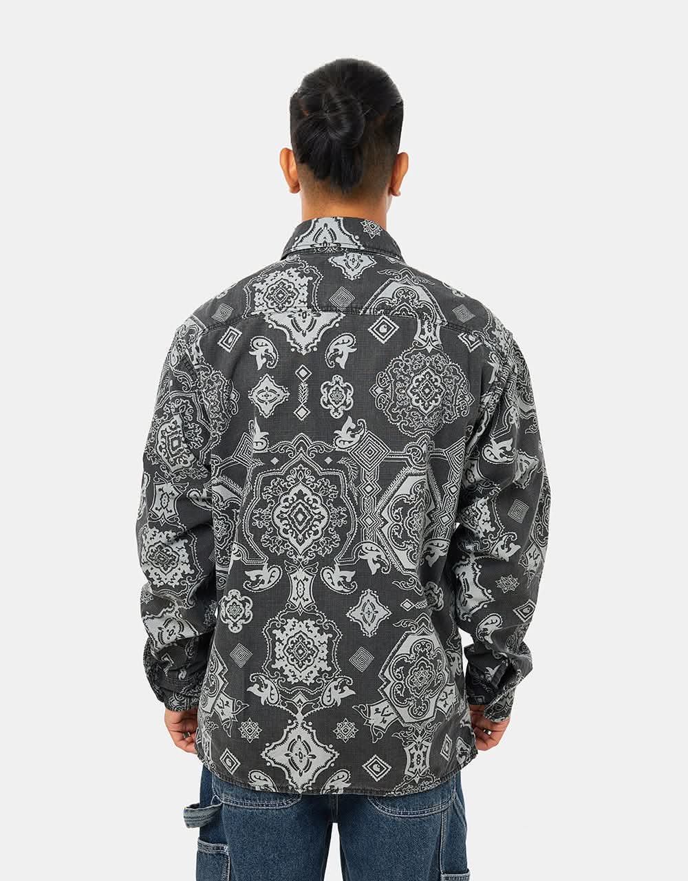 Carhartt WIP L/S Verse Shirt - Verse Print/Black