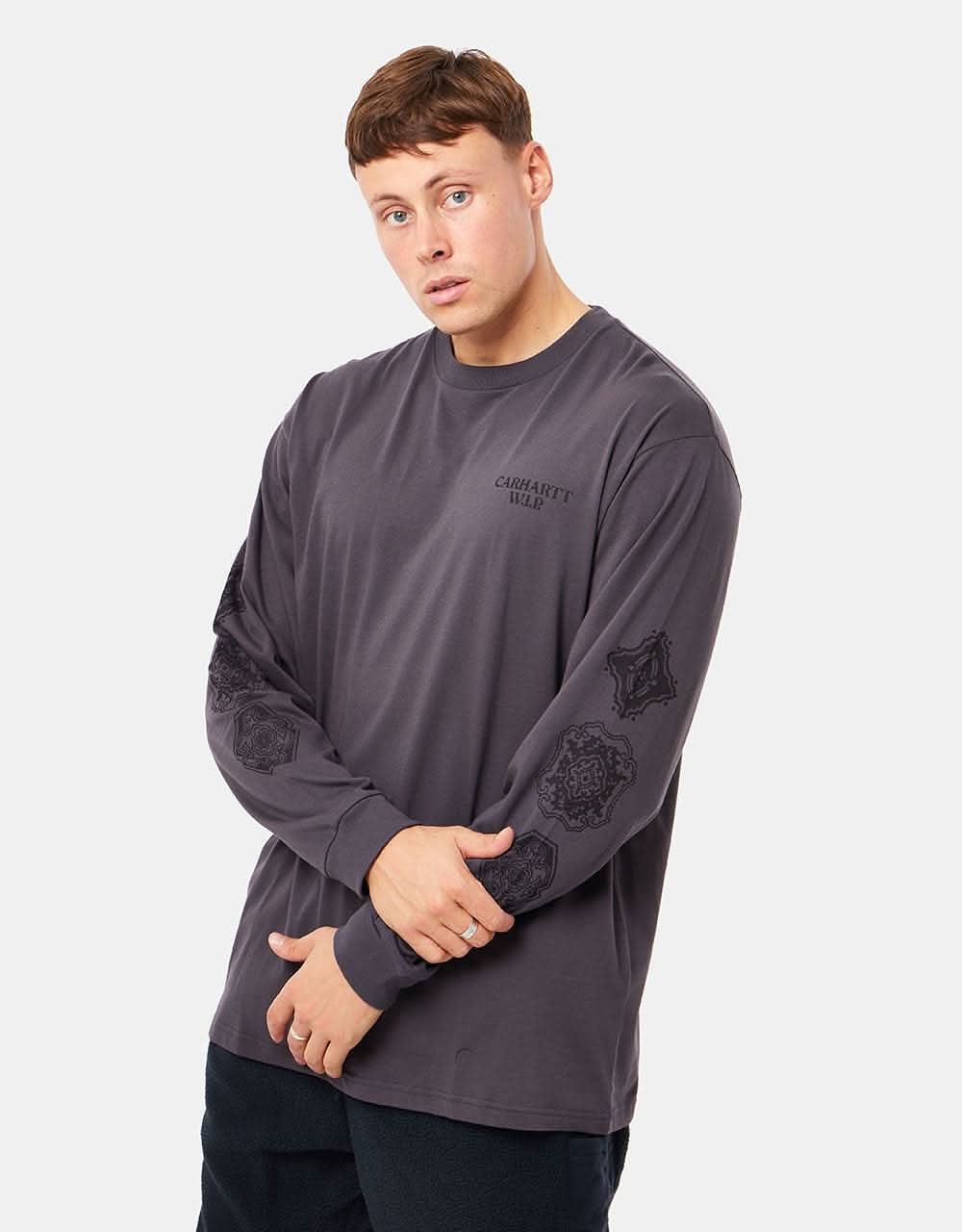 Carhartt WIP L/S Scope T-Shirt - Artichoke/Black